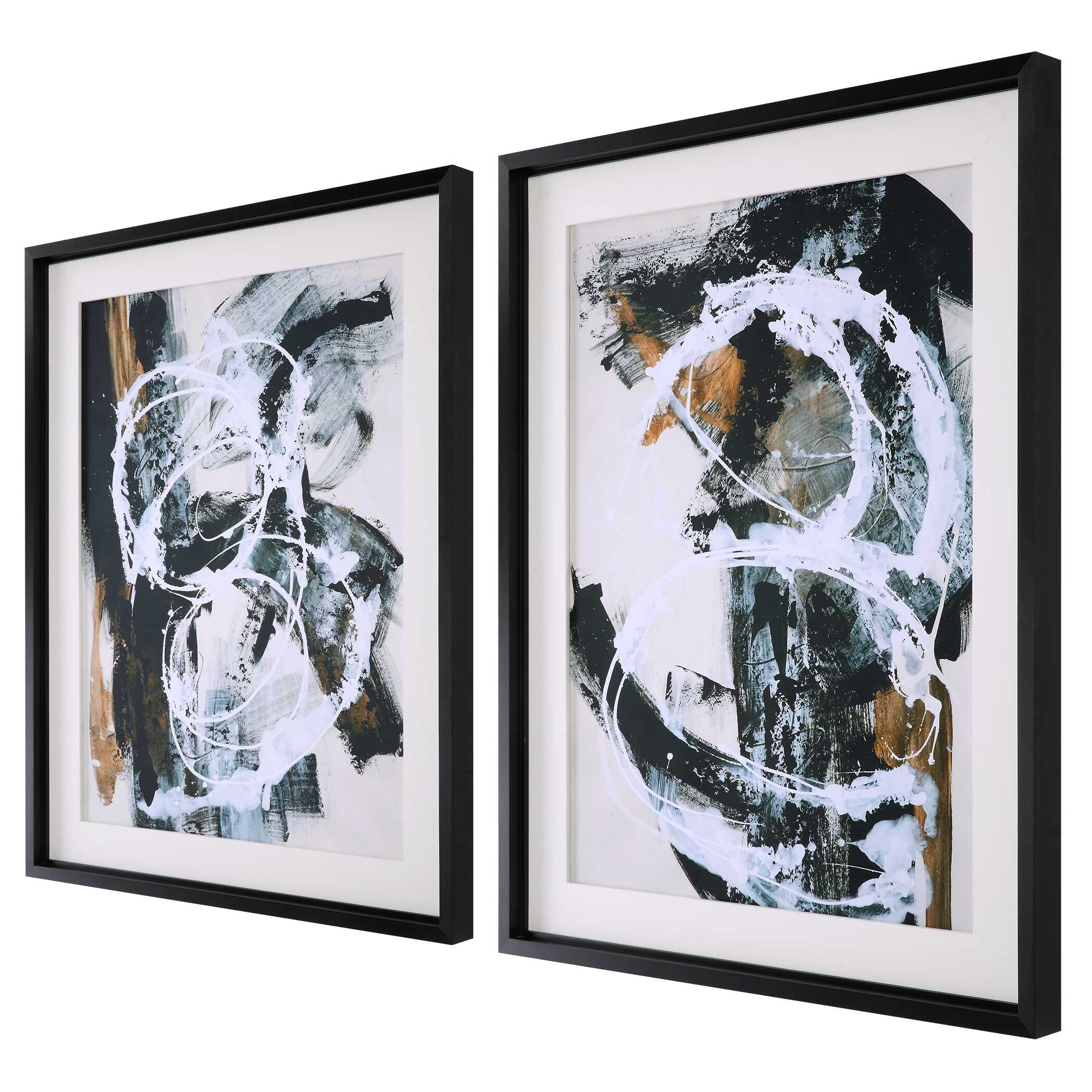 Winterland Abstract Prints Set/2 large image 