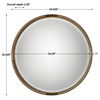Finnick Iron Coil Round Mirror, by Uttermost, 35.62" width x 35.62" height x 2.25" depth thumbnail 3