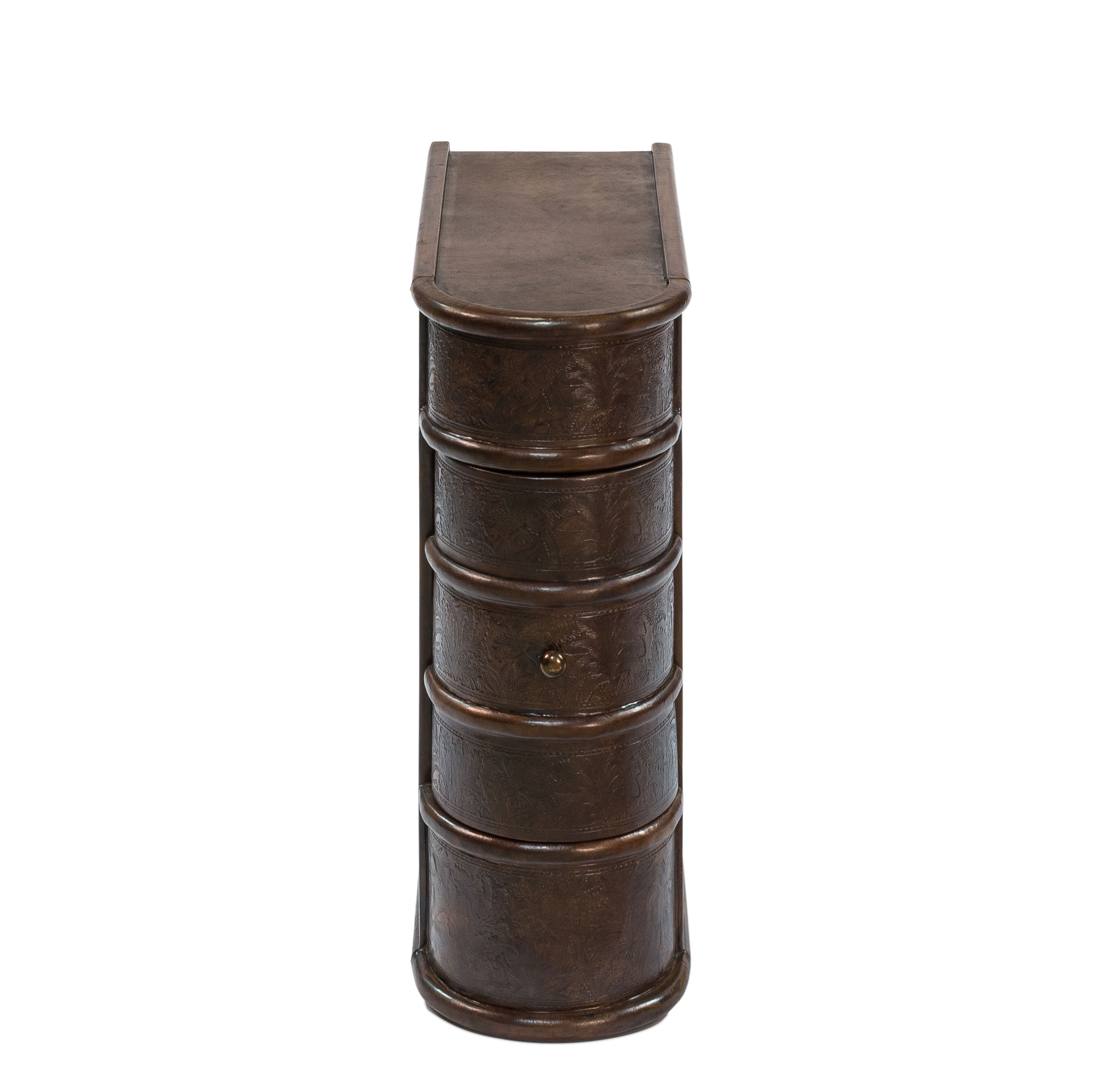 Barnes Leather Book Side Table large image 