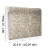 Quatrefoil Trellis Neutral Peel & Stick Wallpaper thumbnail 3