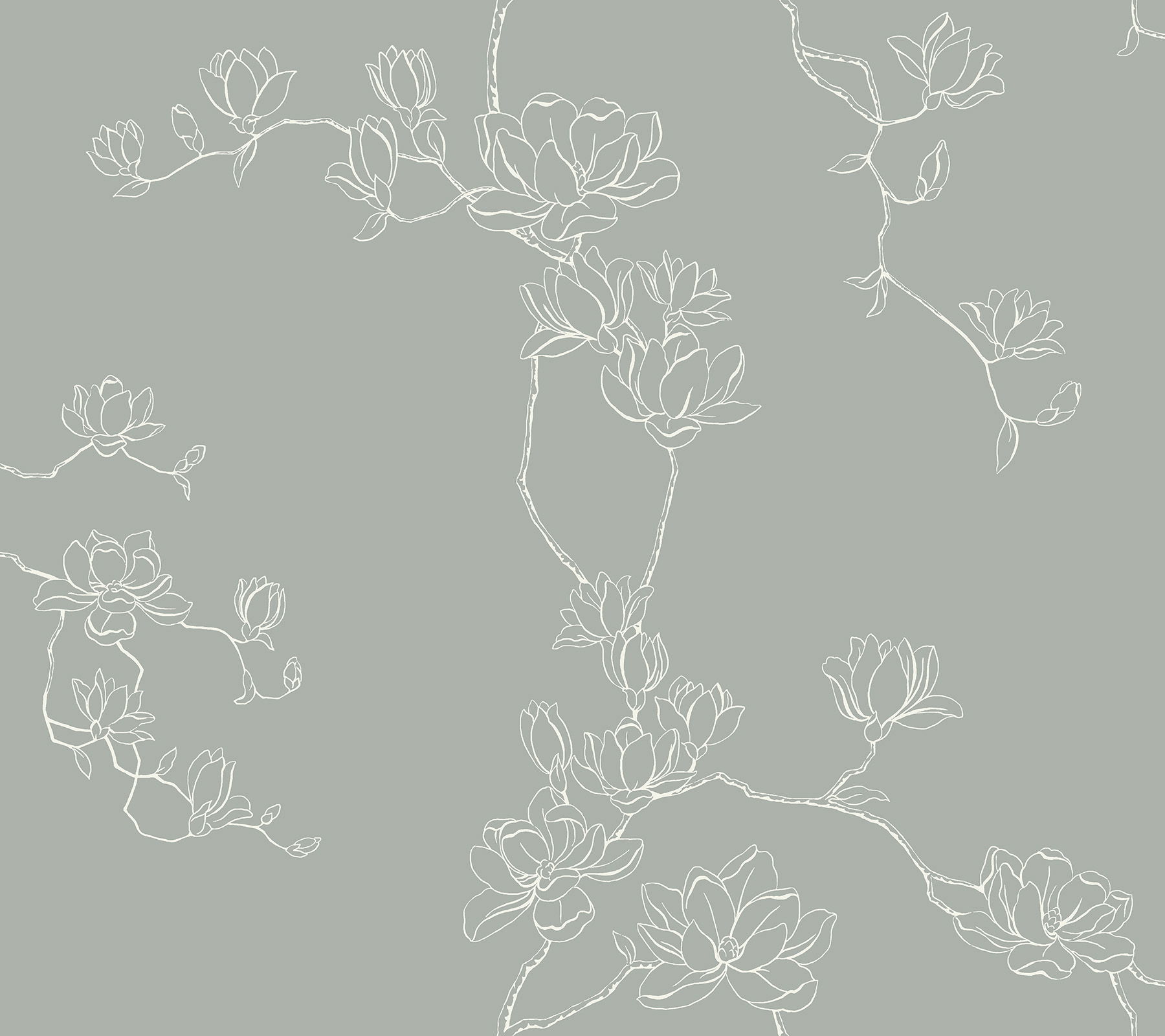 Magnolia Eucalyptus Branches Wallpaper large image 