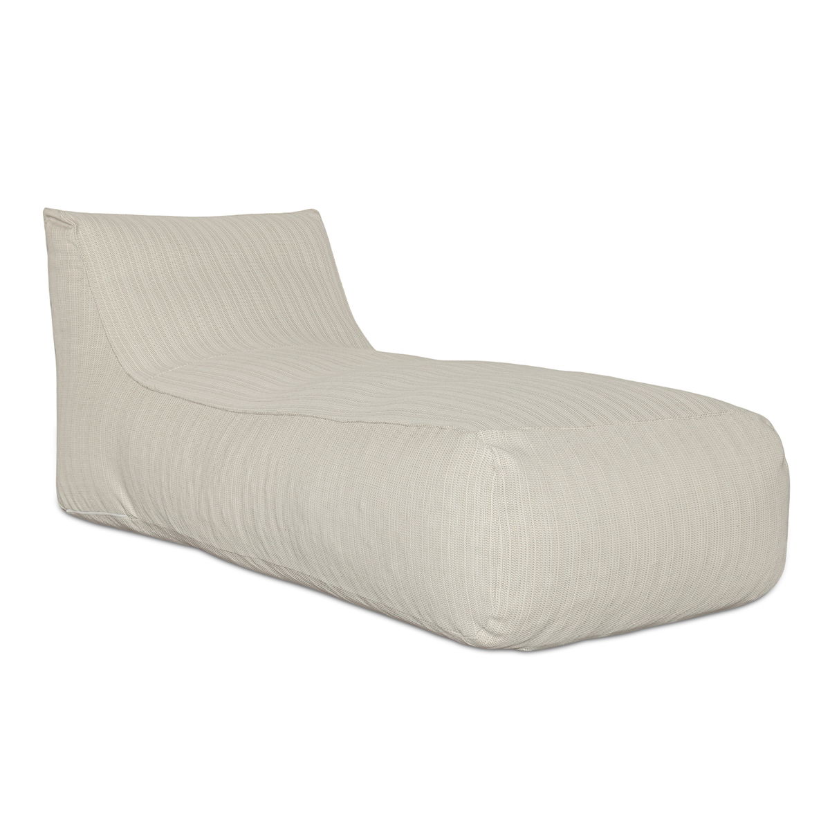 Lirio Outdoor Chaise Cream, Chaise Lounges & Daybed by Moe's Home, 39" width x 31.5" height x 78" depth View 2