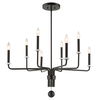 Ebony Elegance 8 Light Chandelier thumbnail 8