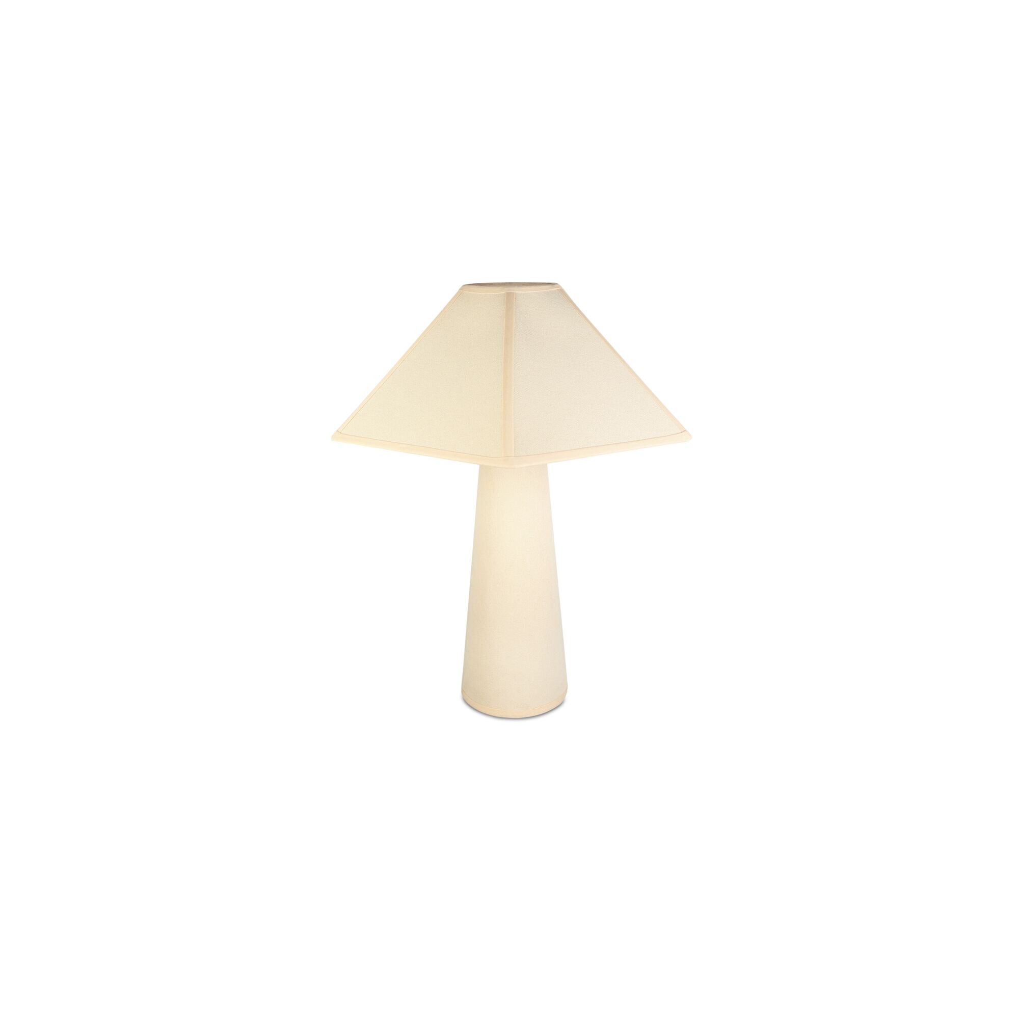 Gigi Table Lamp Cream, by Moe's Home, 19.65" width x 22.82" height x 17.3" depth View 2