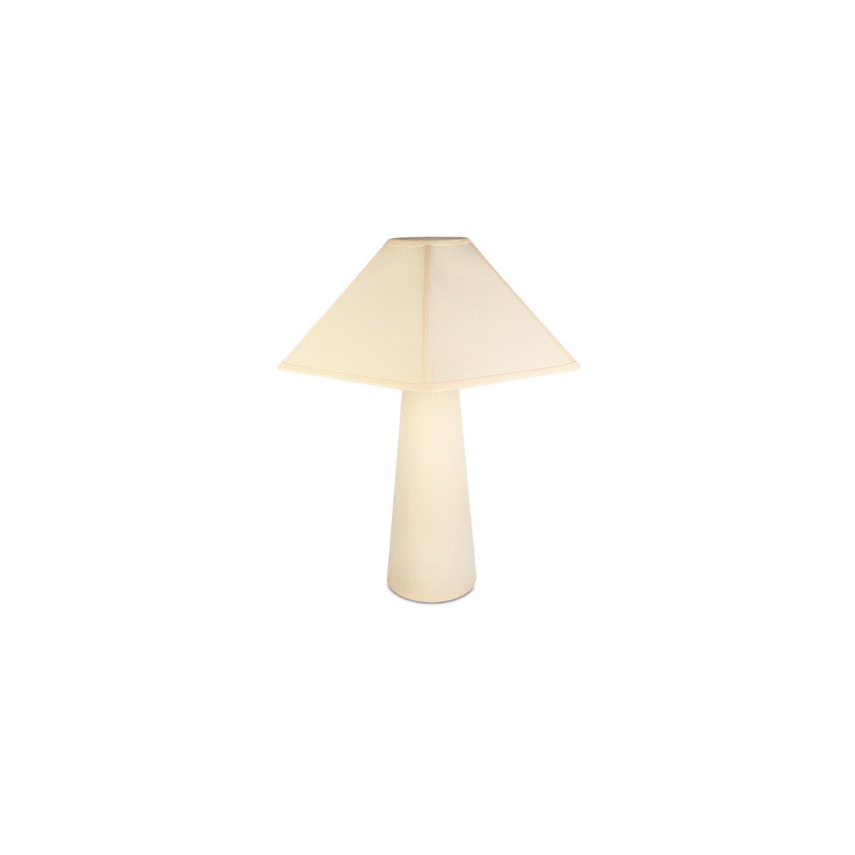Gigi Table Lamp Cream, by Moe's Home, 19.65" width x 22.82" height x 17.3" depth View 2