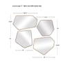 Linneah Modern Mirrors Set/4, by Uttermost, 12.12" width x 20.12" height x 1" depth thumbnail 3