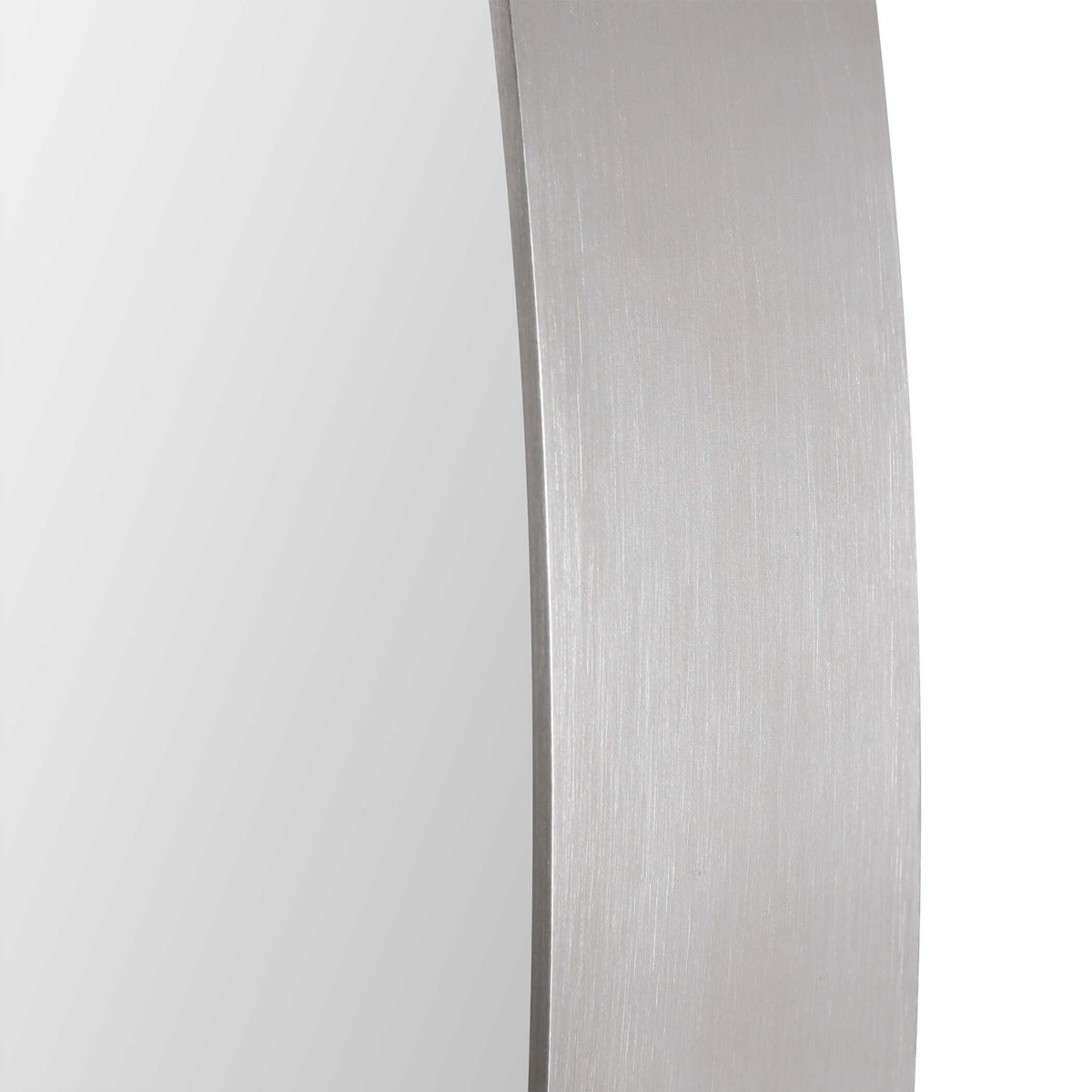 Pursley Brushed Nickel Oval Mirror, by Uttermost, 20" width x 30" height x 2.25" depth View 6