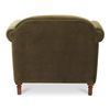 Harmony Accent Chair Dark Green Faux Mohair thumbnail 4