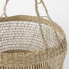 Nova 15.0L x 15.0W x 9.4H (Set of 2) Light Brown Seagrass Woven Round Basket with Long Handle, Bins & Basket by Mercana, 17.72" length x 9.45" width x 23.62" height thumbnail 7