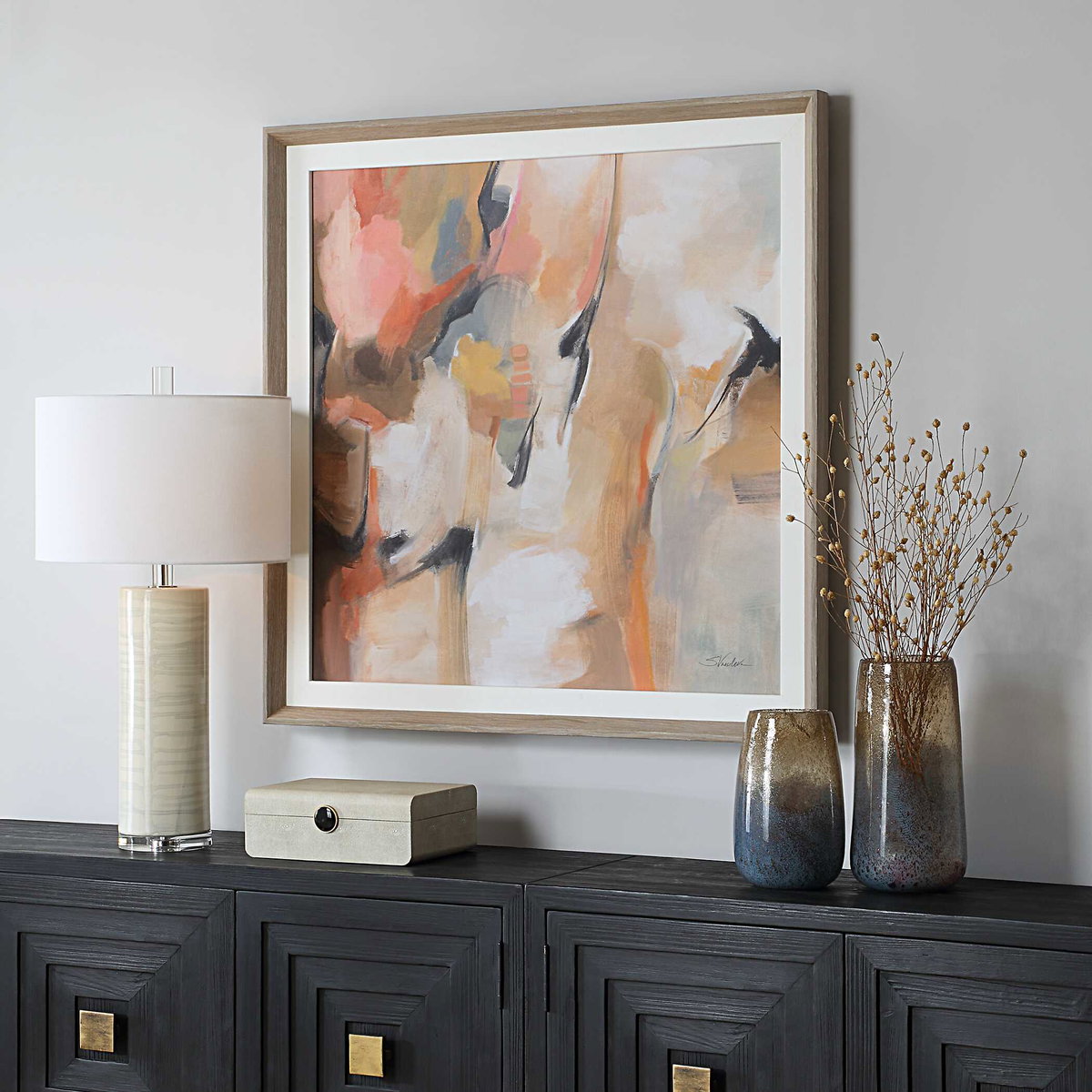 Uphill Framed Abstract Print, Art by Uttermost, 41.37" width x 41.37" height x 2" depth View 4
