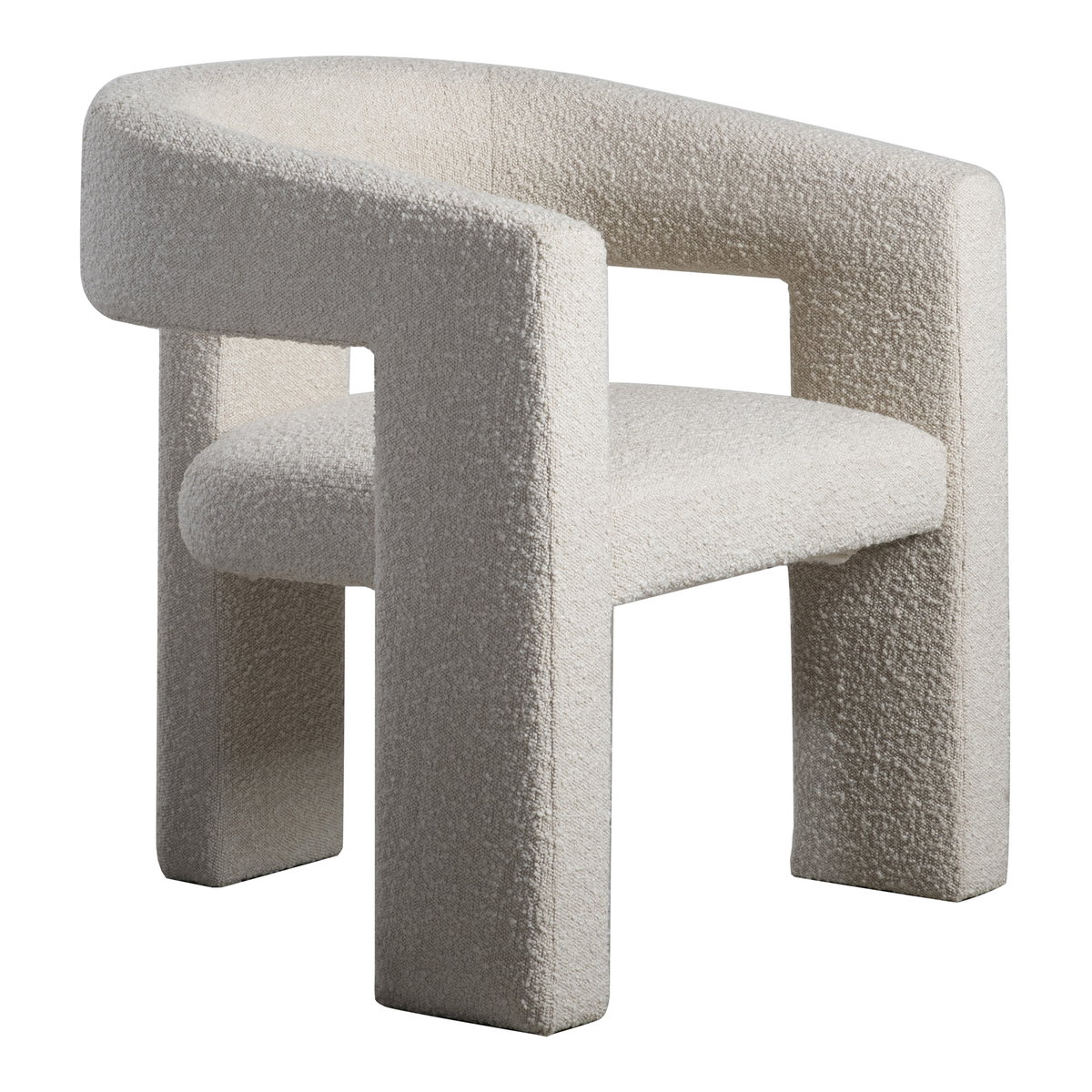Elo Chair White, Accent Chair by Moe's Home, 29" width x 32" height x 28" depth View 3