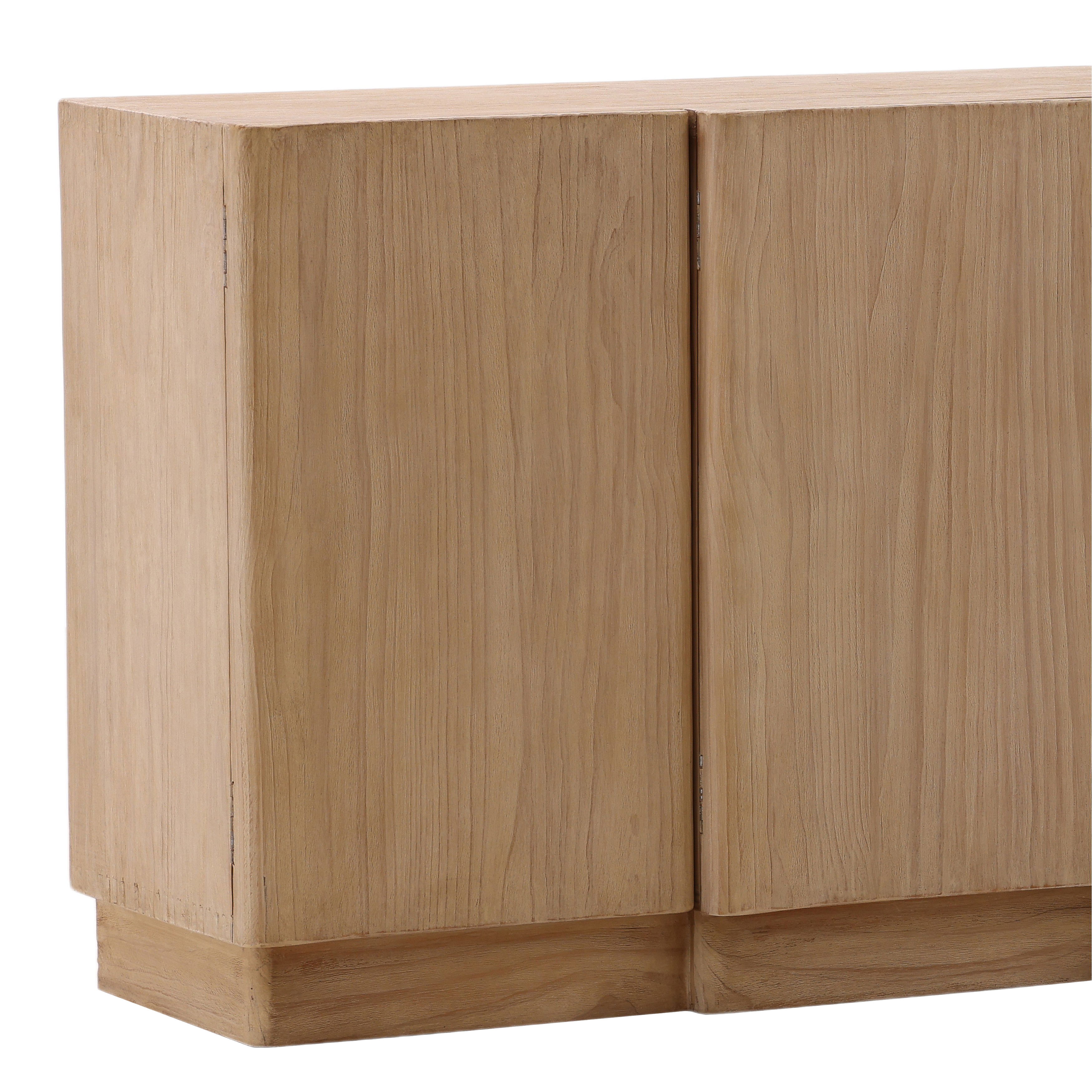 Emiliano Sideboard Light Natural, Sideboards & Buffet by Dovetail, 109" width x 34" height x 20" depth View 7