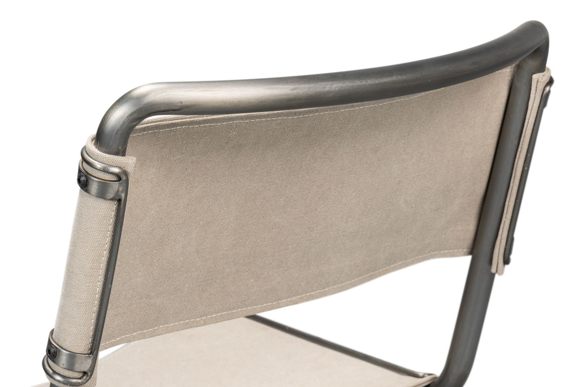 Patton Canvas Field Chair, by Sarreid, 2' length x 1'8" width x 2'10" height View 3