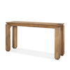 Sapphira Brown Wood Tapered Top Console Table, by Mercana, 60" length x 16" width x 32" height thumbnail 1