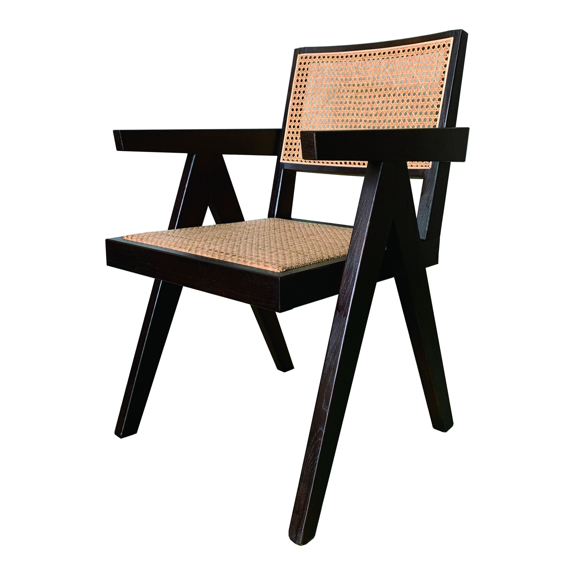 Takashi Chair Dark Brown - Set Of Two, Dining Chair by Moe's Home, 20" width x 33" height x 20" depth View 4