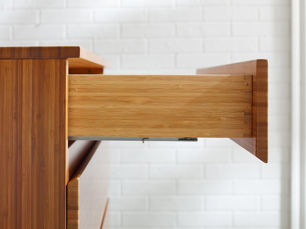 Ventura 4 Drawer High Chest, Dresser by Greenington, 18" length x 34" width x 43.5" height View 9
