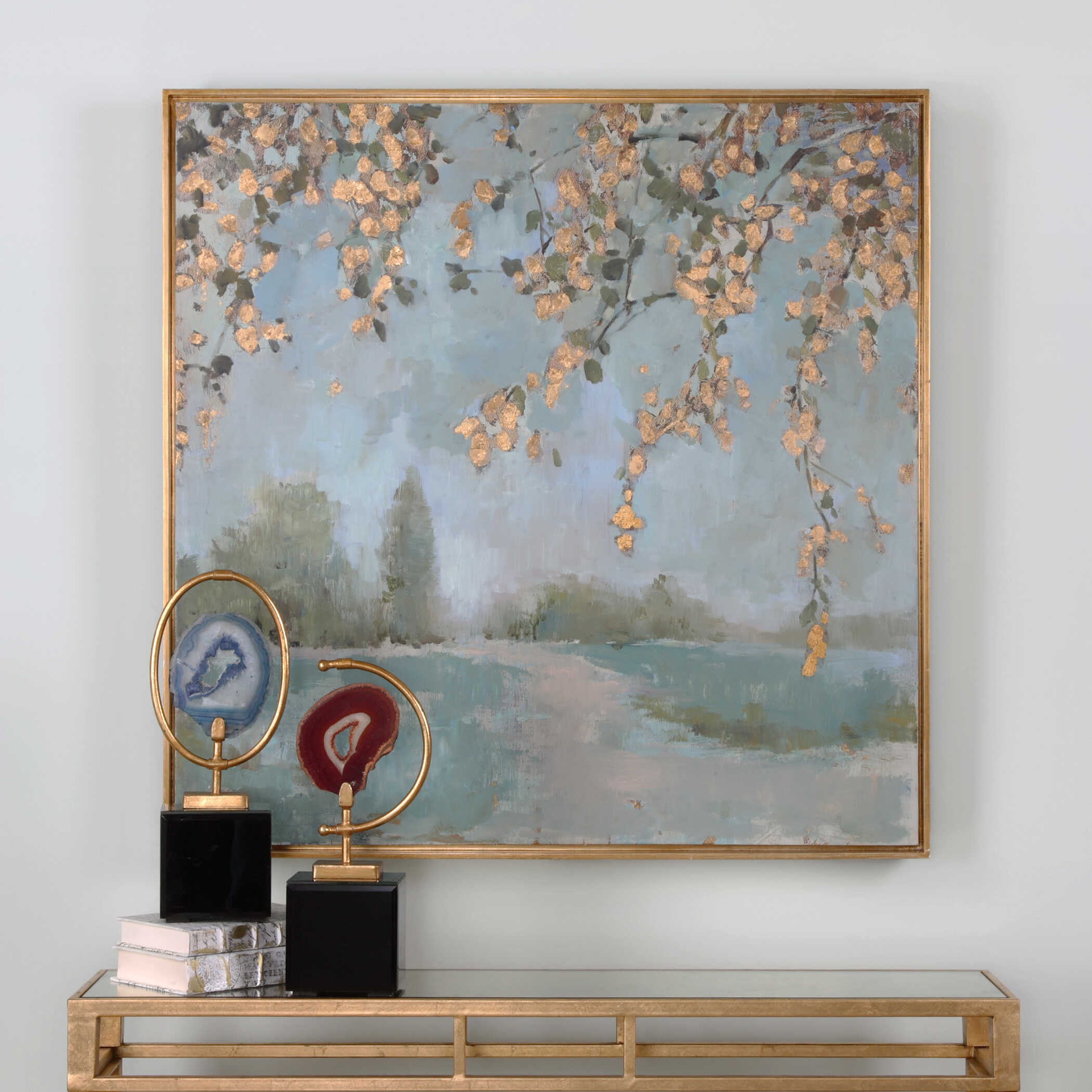 Peaceful Landscape Art, Painting by Uttermost, 36.6" width x 36.6" height x 1.5" depth View 4