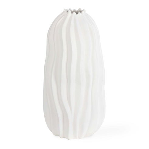 Merritt White Floor Vase