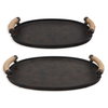 Viggo Bronze Trays Set/2, Decorative Tray by Uttermost, 21.5" width x 2.75" height x 14.5" depth thumbnail 6
