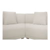 Fraser 4 Piece Modular Sectional White, Sectional Sofa by Moe's Home, 192" width x 31.5" height x 34.29" depth thumbnail 4