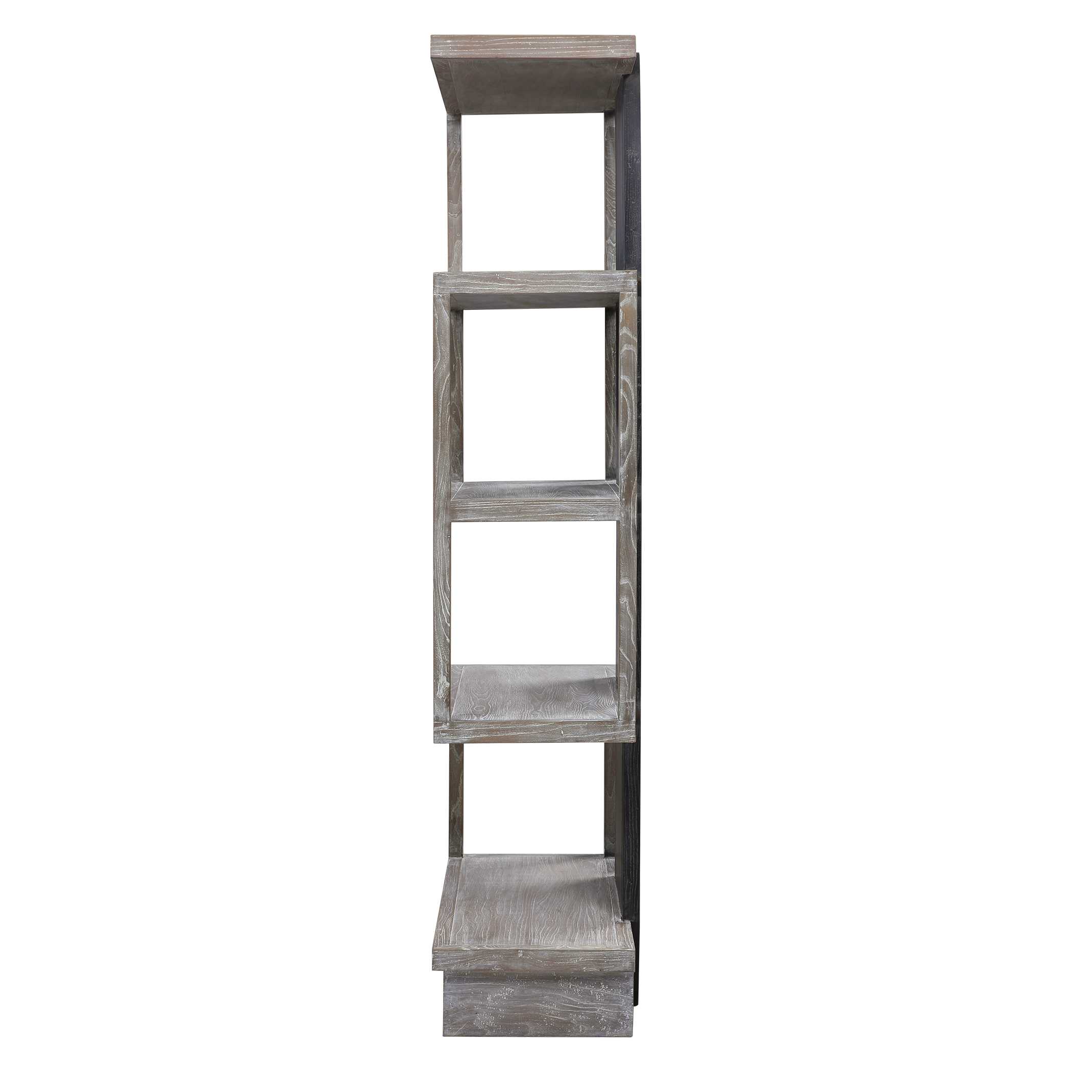 Nicasia Modern Etagere, Furniture by Uttermost, 36" width x 79.9" height x 17.3" depth View 6