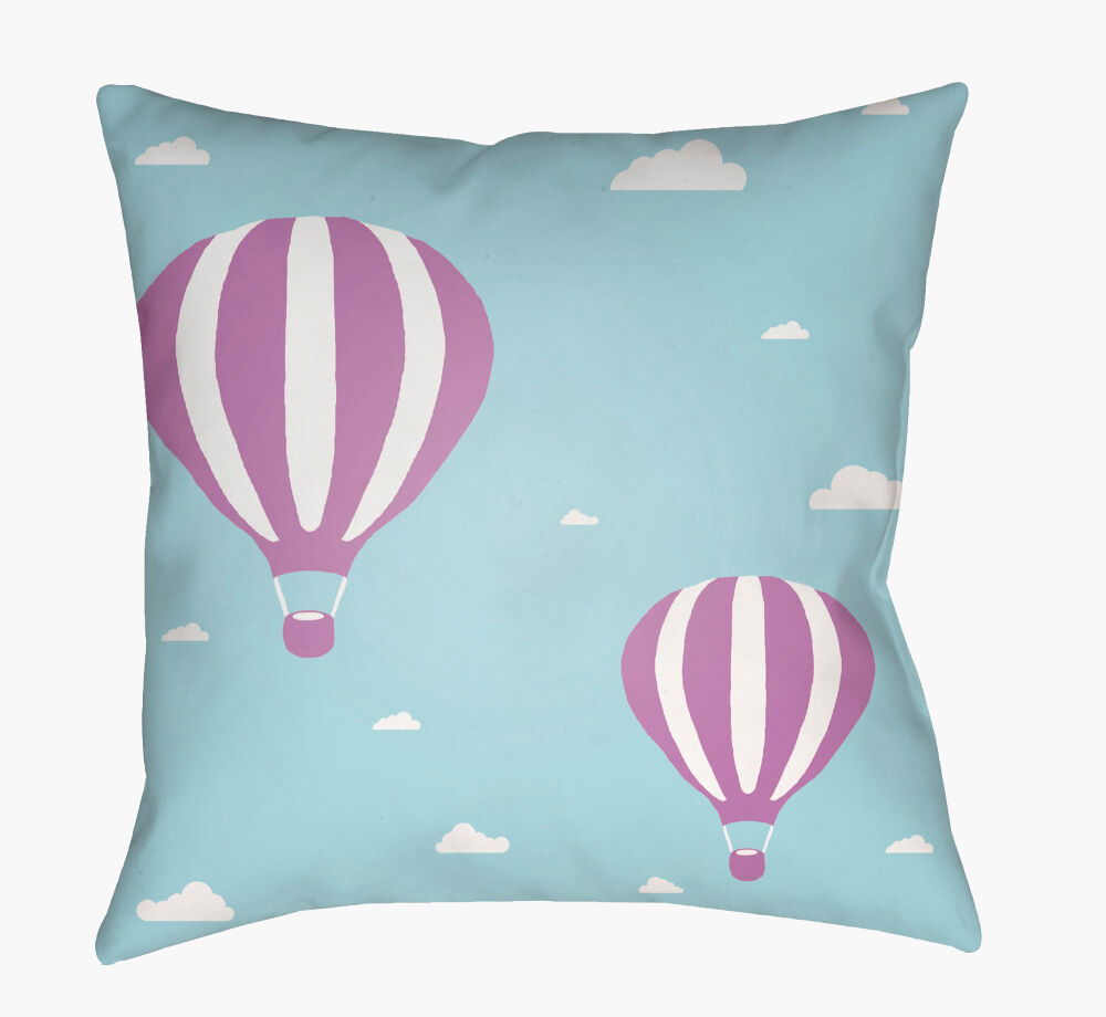 Hot Air Accent Pillow, Decorative Pillow by Surya, 18" length x 18" width