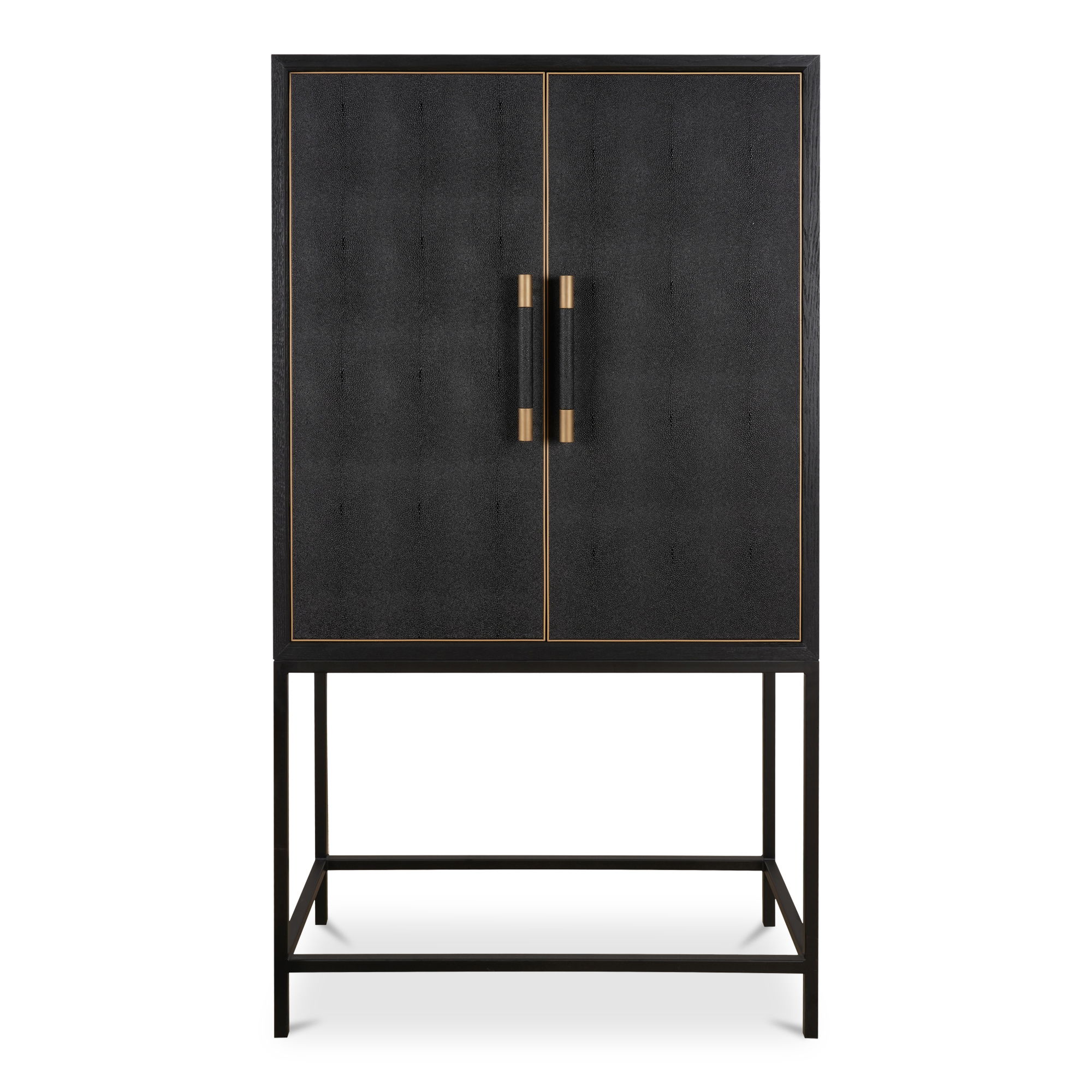 Mako Bar Cabinet Black, Bar Carts & Cabinet by Moe's Home, 37.99" width x 71.26" height x 17.72" depth View 1