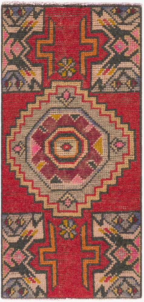 Antique One of a Kind Handmade Rug, by Surya, 3' length x 1'5" width