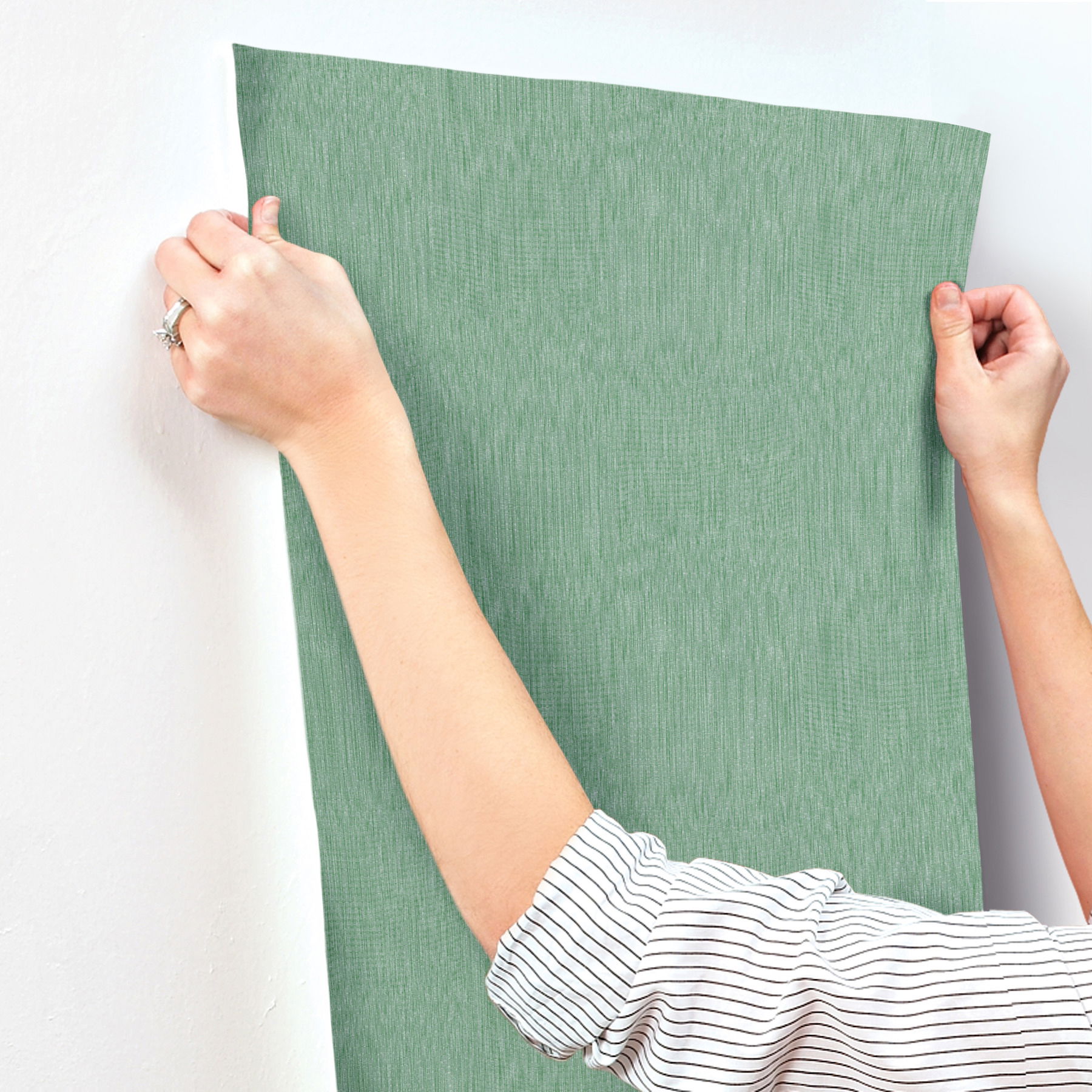 Linen Green Wallpaper large image 