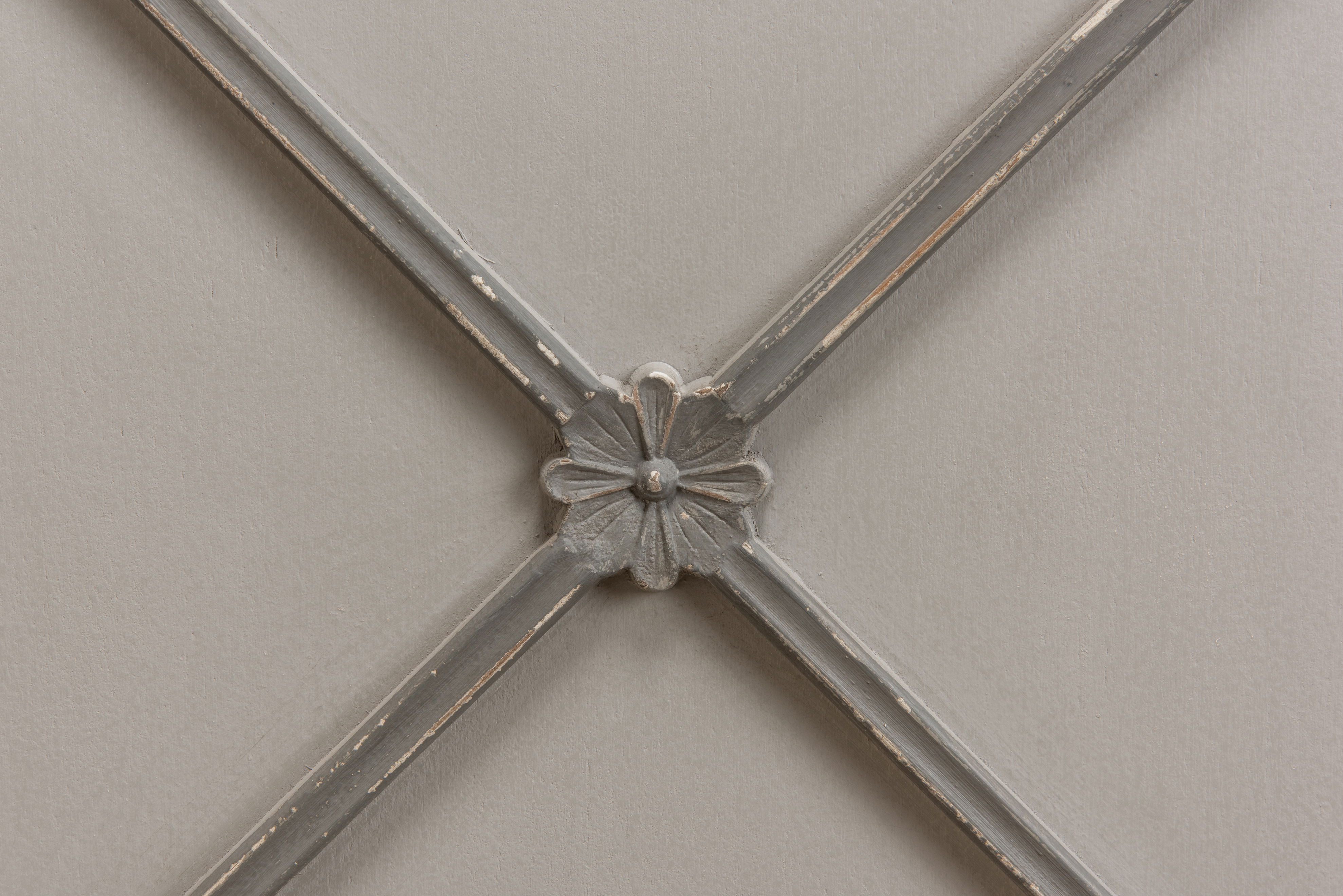 *Painted Directoire Style Cupboard, Shelving & Bookcase by Sarreid, 54" length x 17" width x 89" height View 8