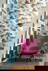 Impressionist Floral Copper & Blue Wallpaper thumbnail 1