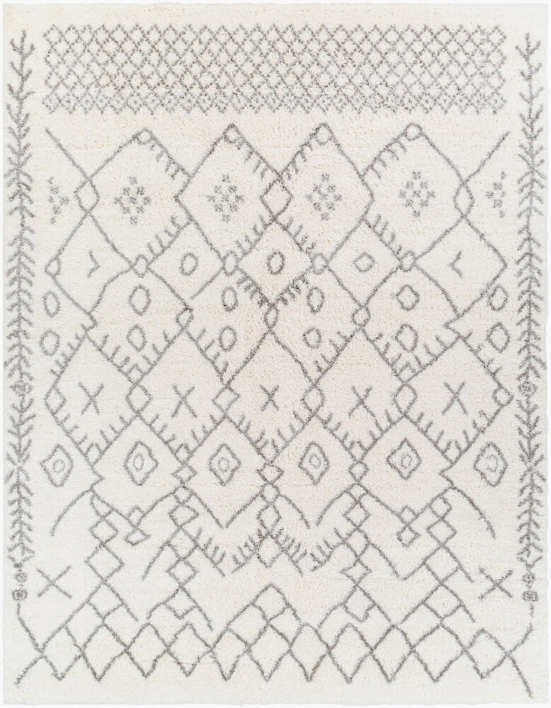Aliyah Shag Machine Woven Rug, by Surya, 1'3.75" length x 1'3.75" width