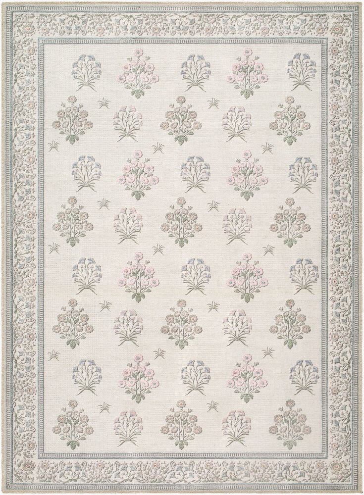 Thistle Machine Woven Rug, by Surya, 7'2.61" length x 5'2.99" width