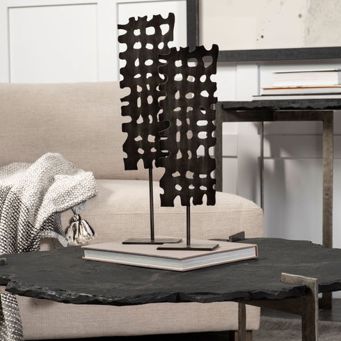 Shaw II (Large) 5L x 3W Gray Rectangular Decorative Object