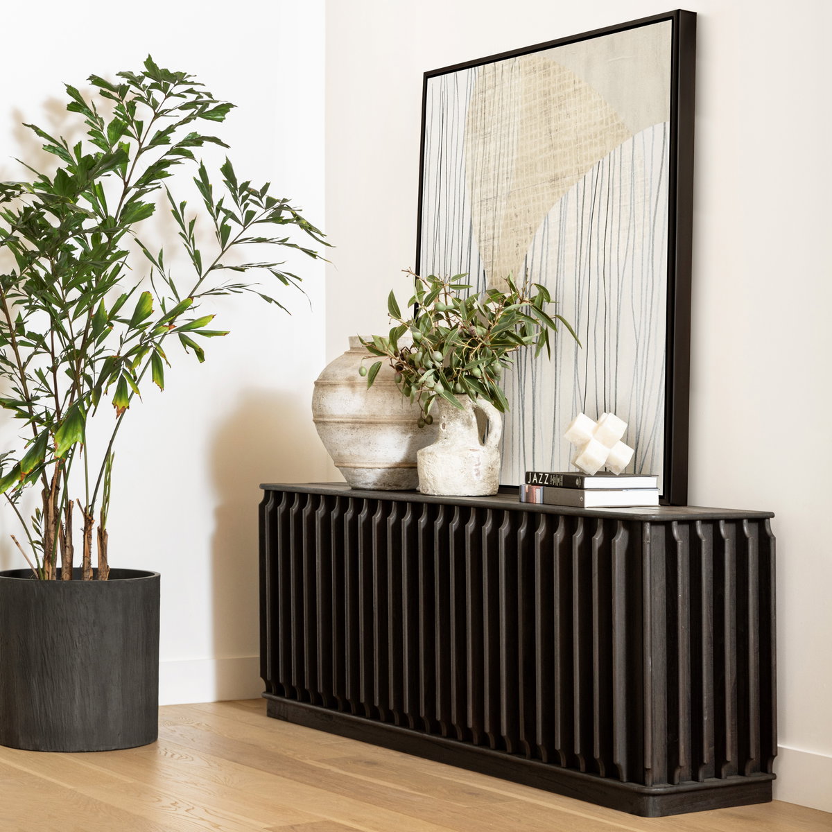 Urias Sideboard Dark Brown, Sideboards & Buffet by Dovetail, 78.74" width x 30.07" height x 17.71" depth View 8