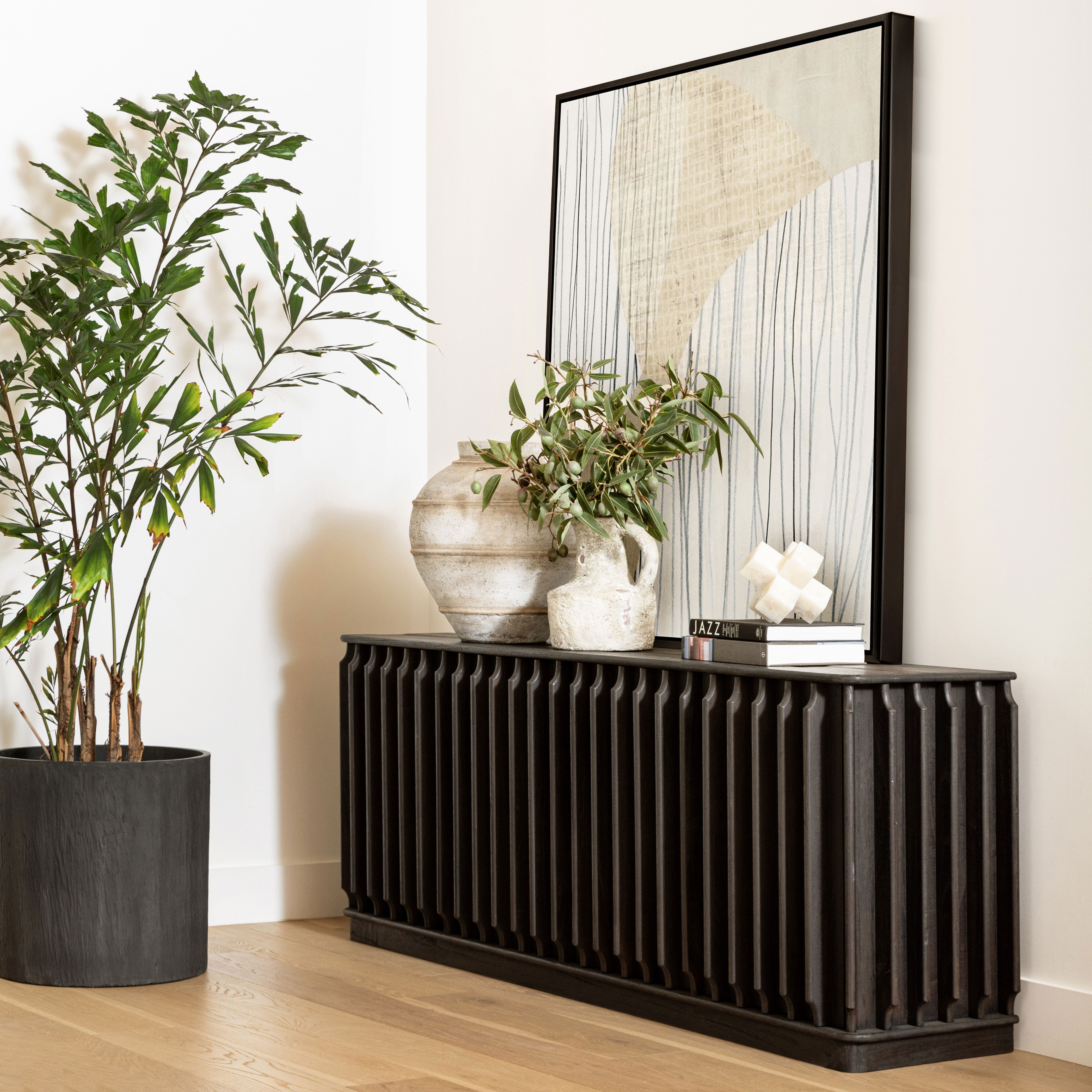 Urias Sideboard Dark Brown, Sideboards & Buffet by Dovetail, 78.94" width x 30" height x 17.4" depth View 8