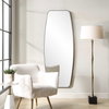 Caspian Curved Black Dressing Mirror, Floor Mirror by Uttermost, 27.75" width x 71.87" height x 2" depth thumbnail 4