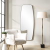 Caspian Curved Black Dressing Mirror, by Uttermost, 27.75" width x 71.87" height x 2" depth thumbnail 4