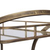 Stassi Gold Serving Cart, Bar Carts & Cabinet by Uttermost, 31.5" width x 37.12" height x 15.25" depth thumbnail 7