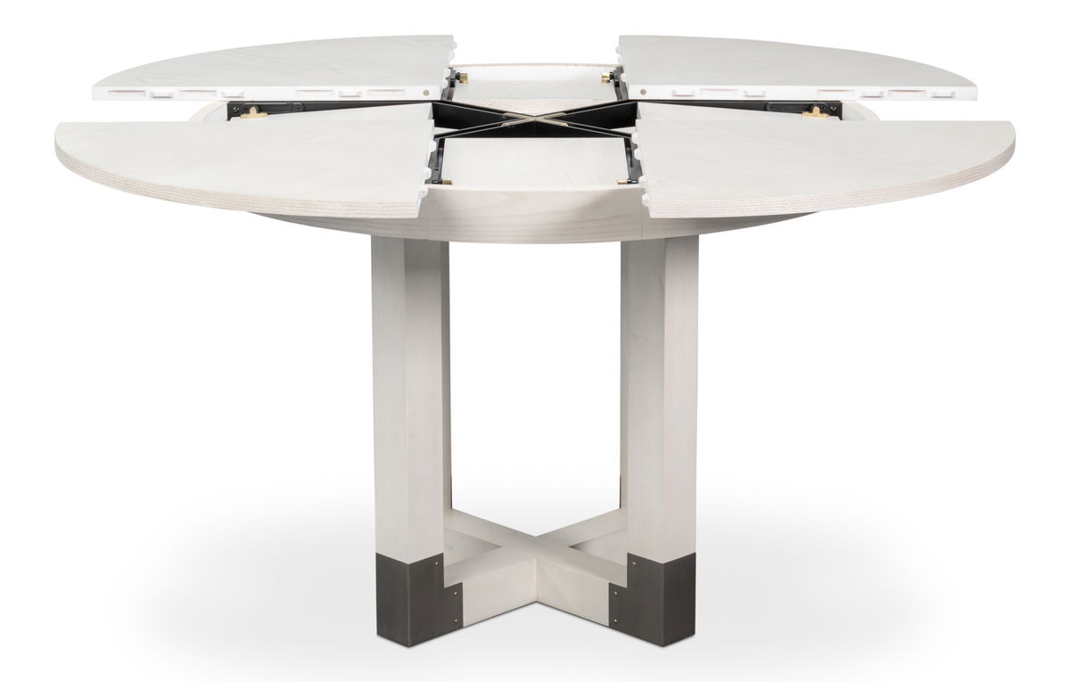 Brooklyn Jupe Table, by Sarreid, 4'8" length x 3'6" width x 2'6" height View 2