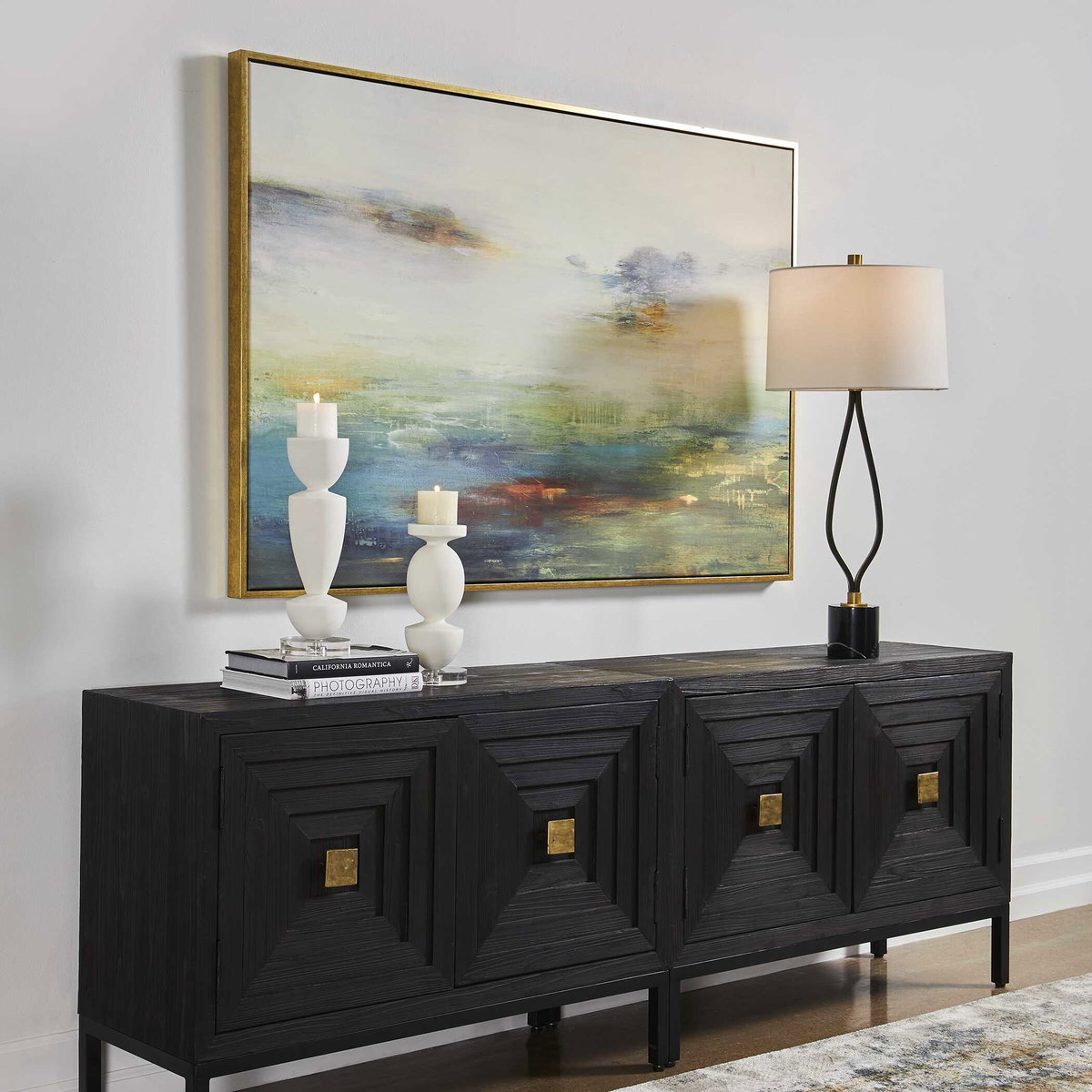 Textured Land Framed Landscape Art, by Uttermost, 61.5" width x 41.5" height x 2" depth View 4