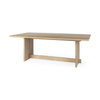 Aida 84'L x 42'W Rectangular Dining Table | Modern | Light Brown Wood | Seats 8, by Mercana, 84" length x 42" width x 30" height thumbnail 1