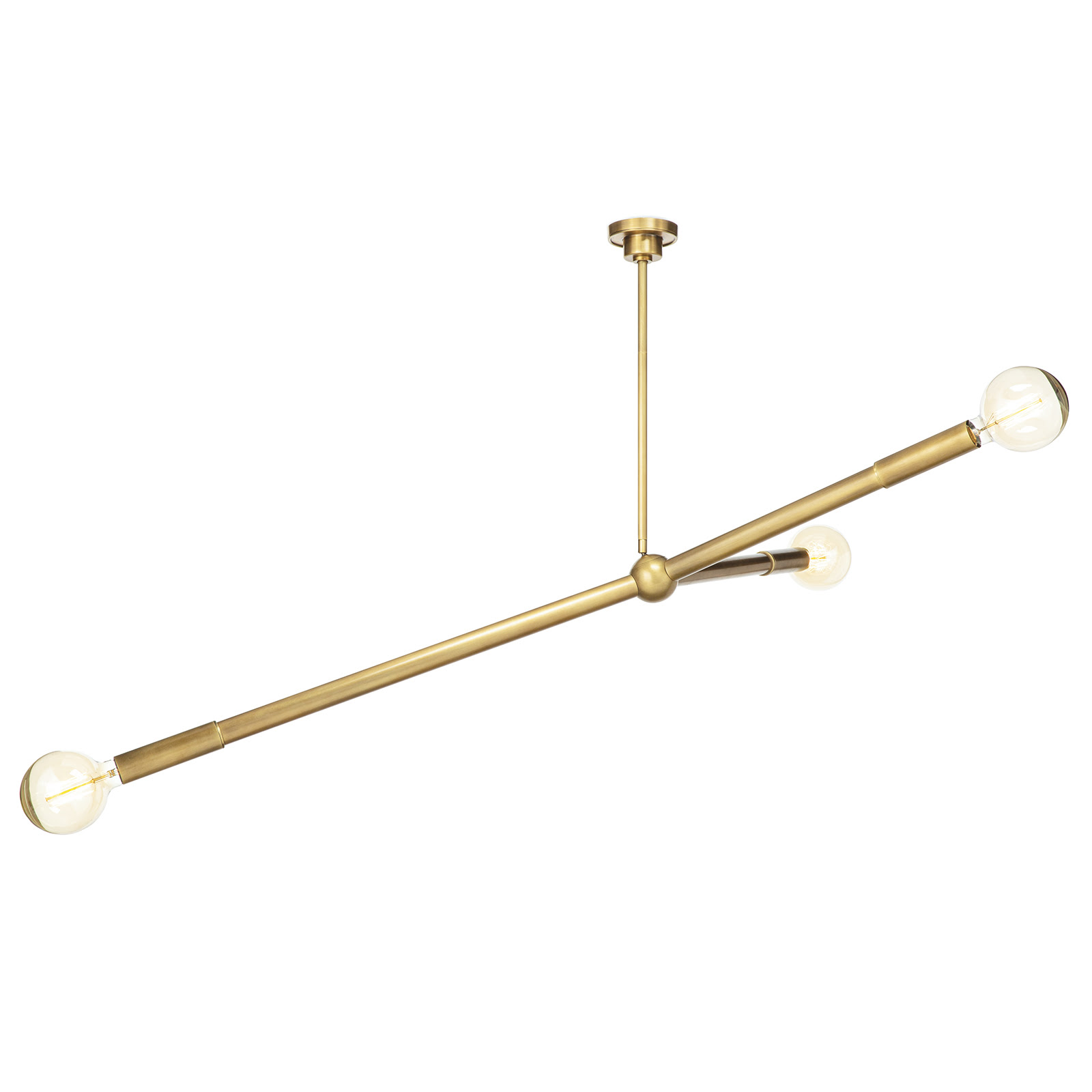 Online Designer Living Room Talon Chandelier (Natural Brass)