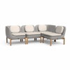 Inou Elements Modular Four-seater Sectional Sofa, Outdoor Furniture by Crescent Garden, 6'9.3" width x 2'2.4" height x 4'5.3" depth thumbnail 5