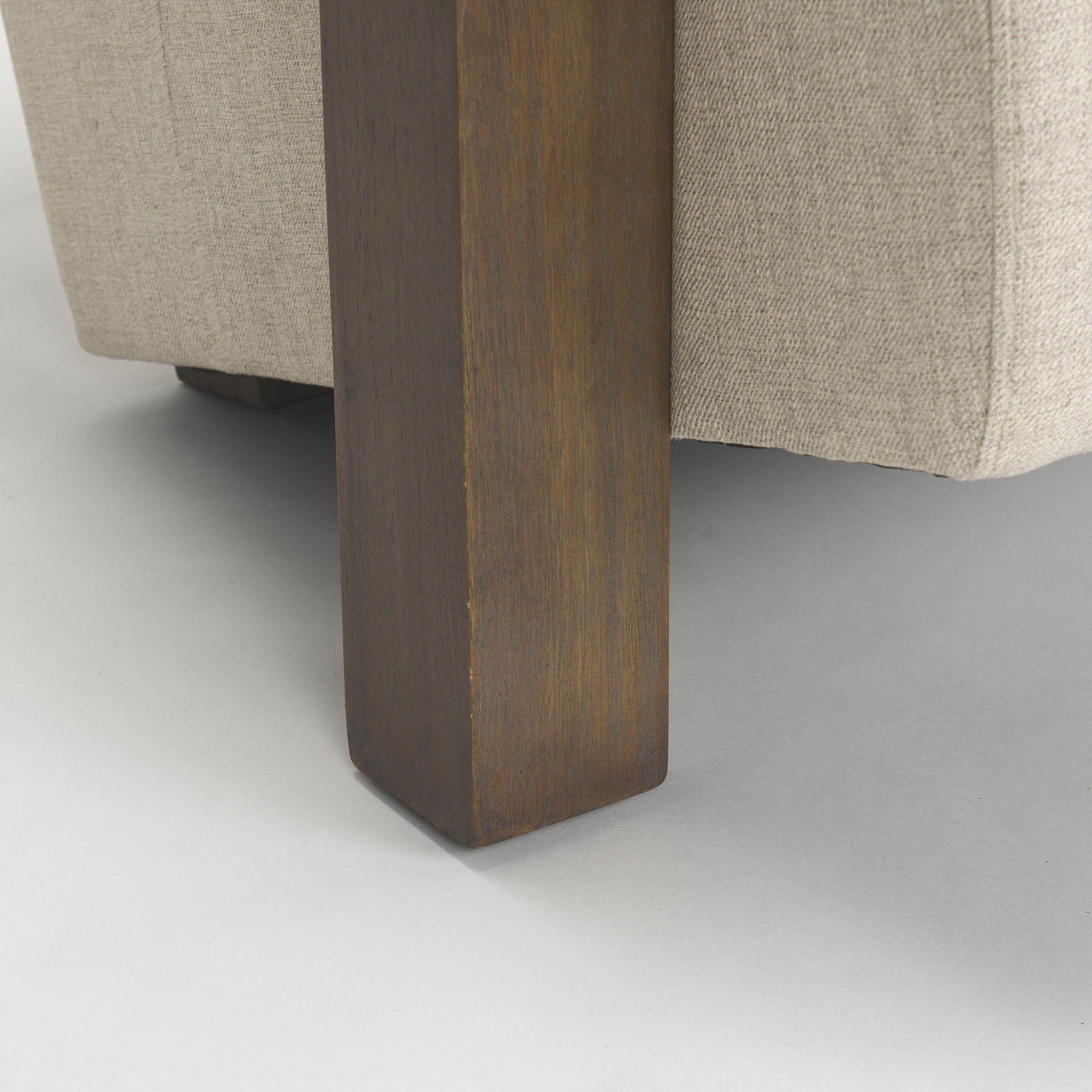 Sovereign Oatmeal Fabric Upholstered with Solid Wood Frame Accent Chair large image 