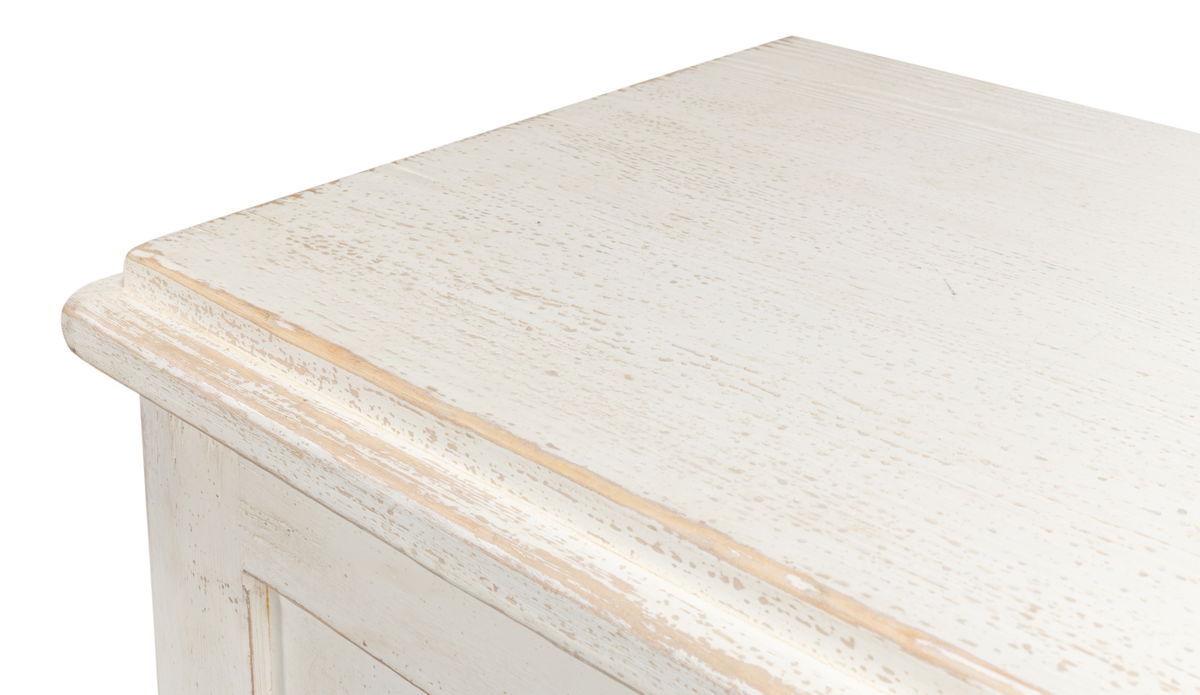 Beecher Sideboard W/4 Doors  Whitewash, by Sarreid, 1'7" length x 7'4" width x 3'10" height View 11