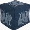 Rain Pouf, Ottoman by Surya, 18" width x 18" height thumbnail