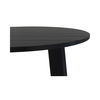 Delta Round Outdoor Dining Table Black, Outdoor Table by Moe's Home, 3'11" width x 2'6" height x 3'11" depth thumbnail 6