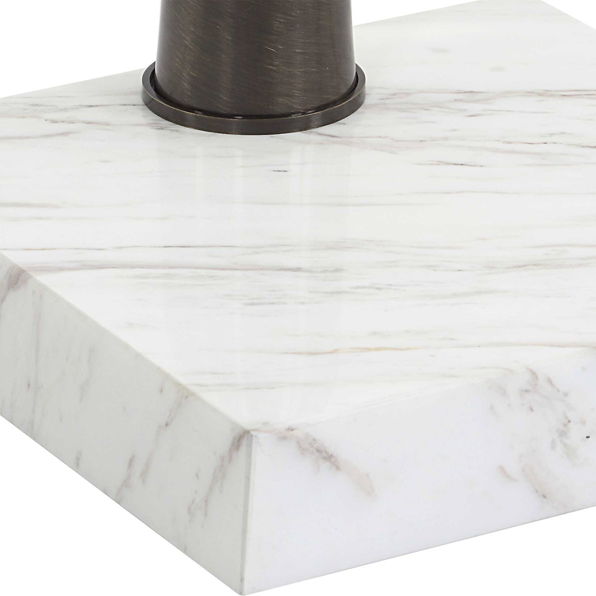 Pelton Marble Glass Drink Table, Side & End Table by Uttermost, 11" width x 24" height x 11" depth View 9