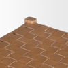 Shane Brown Wood with Woven Brown Leather Bench thumbnail 7